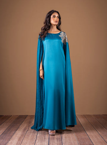 Zainab Chottani | The Kaftan Edit | Teal Waves