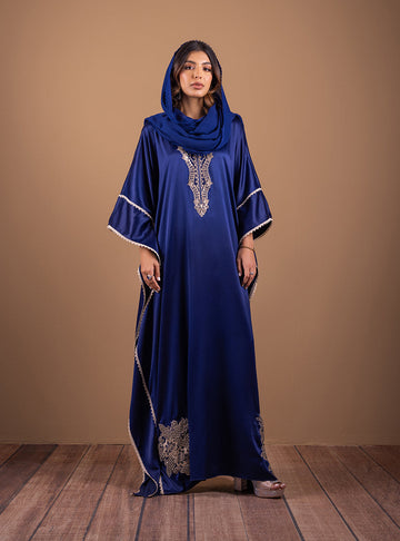 Zainab Chottani | Semi Formals | DEEP BLUE BLOSSOM