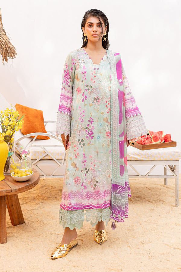 Nureh | Gardenia Lawn 24 | NS-136 A - Khanumjan  Pakistani Clothes and Designer Dresses in UK, USA 