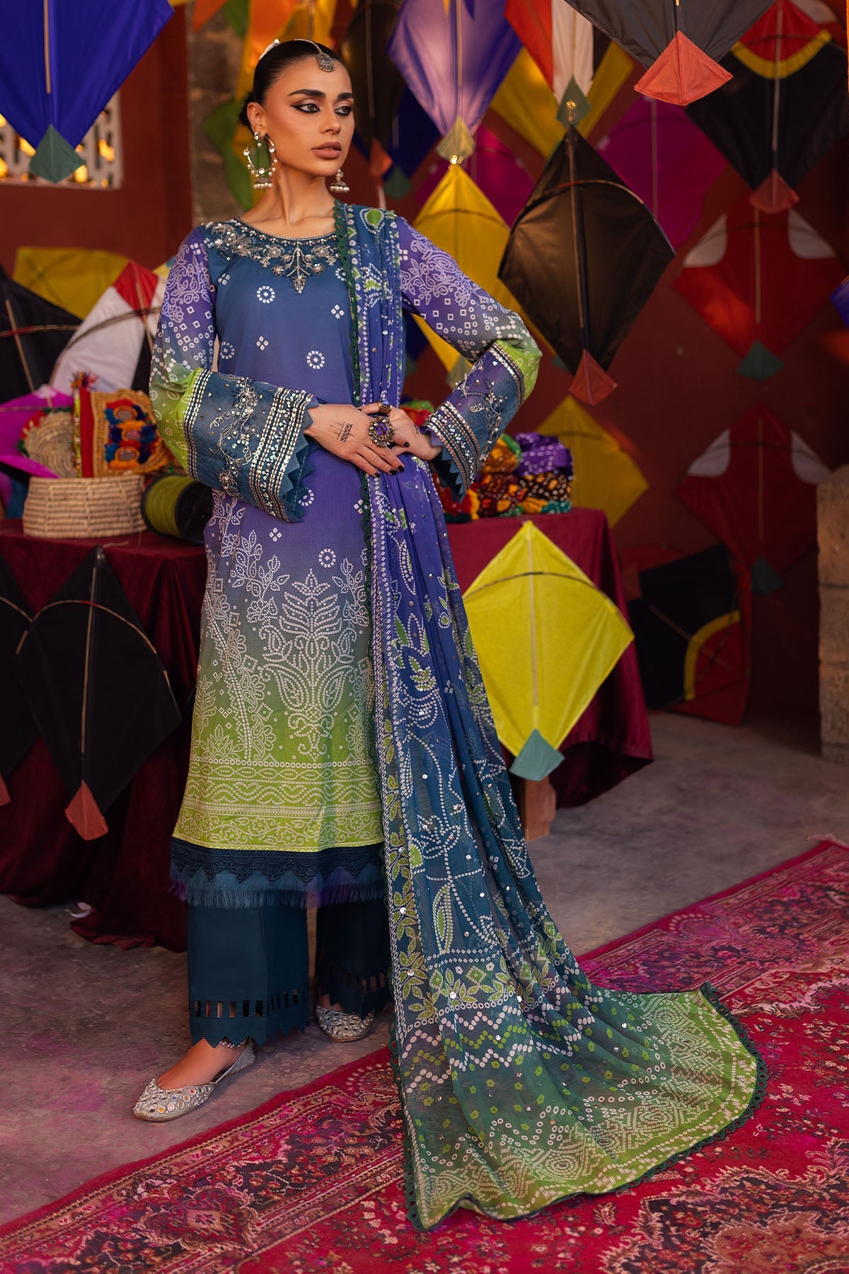 Nureh | Bazaar Lawn | NS-133 - Khanumjan  Pakistani Clothes and Designer Dresses in UK, USA 