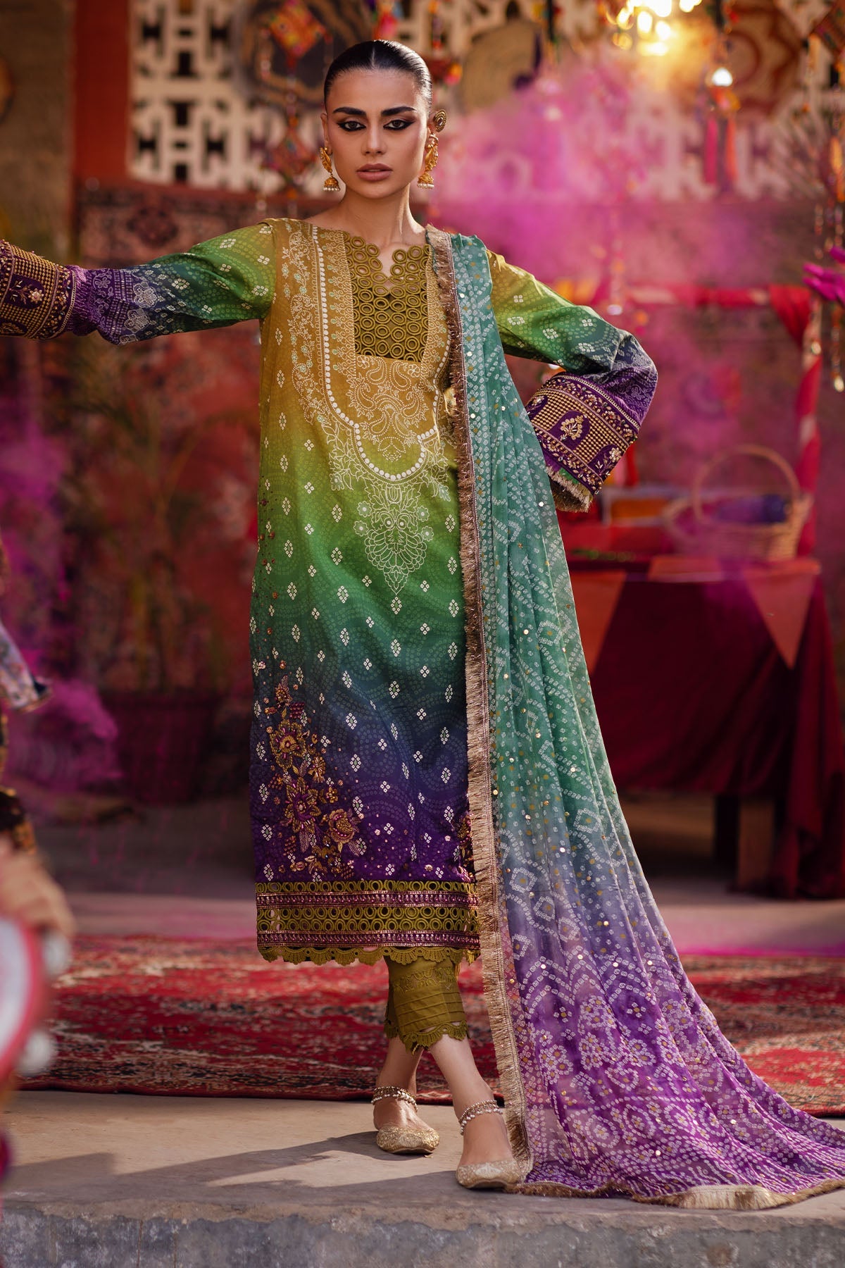 Nureh | Bazaar Lawn | NS-132 - Khanumjan  Pakistani Clothes and Designer Dresses in UK, USA 