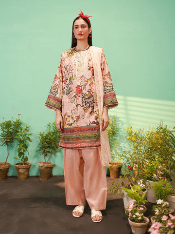 Salitex | Izel Lawn 24 | ROSEBUD - LUXURY LAWN EMBROIDERED SUIT