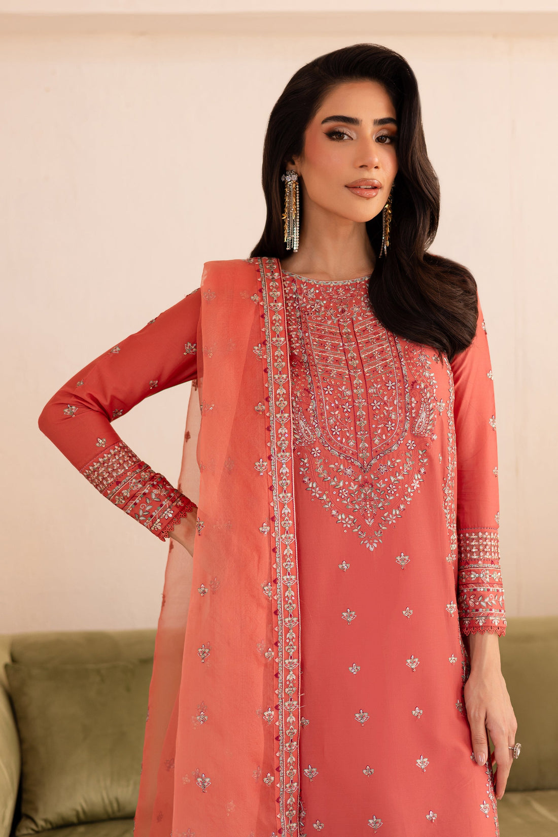 Batik | Nyra Embroidered Summer Solids | Fika