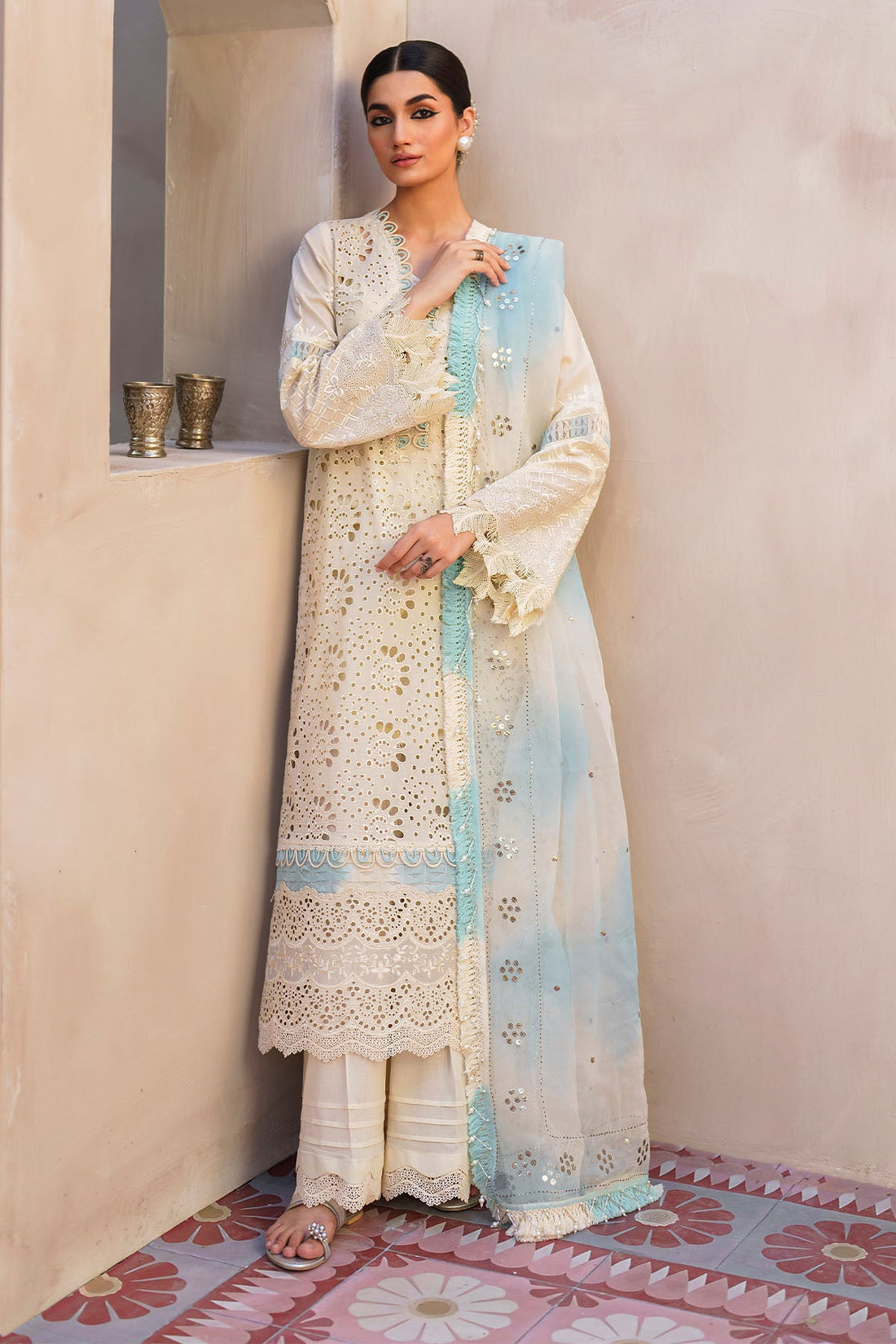 Nureh | Bazaar Lawn | NS-140 - Khanumjan  Pakistani Clothes and Designer Dresses in UK, USA 