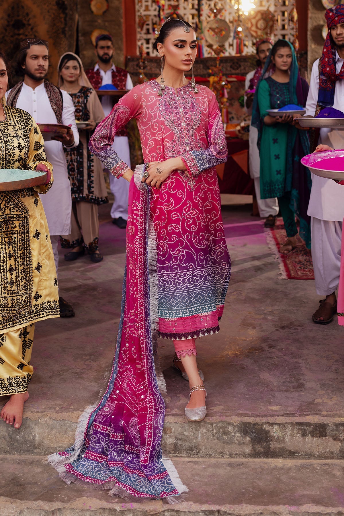 Nureh | Bazaar Lawn | NS-131 - Khanumjan  Pakistani Clothes and Designer Dresses in UK, USA 