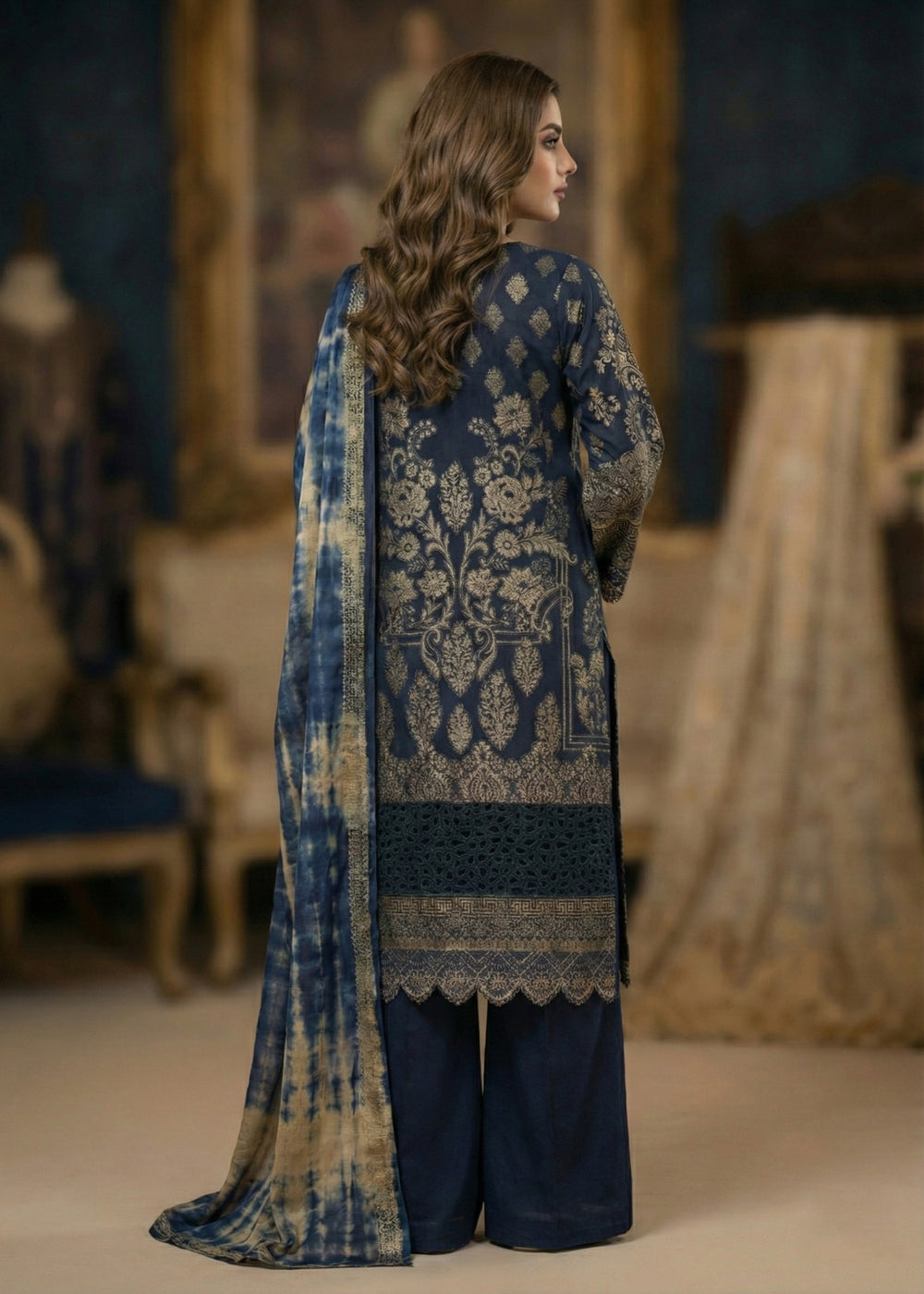 Diara Couture | Eid Lawn 26 | EID. INDIGO - ZD-20