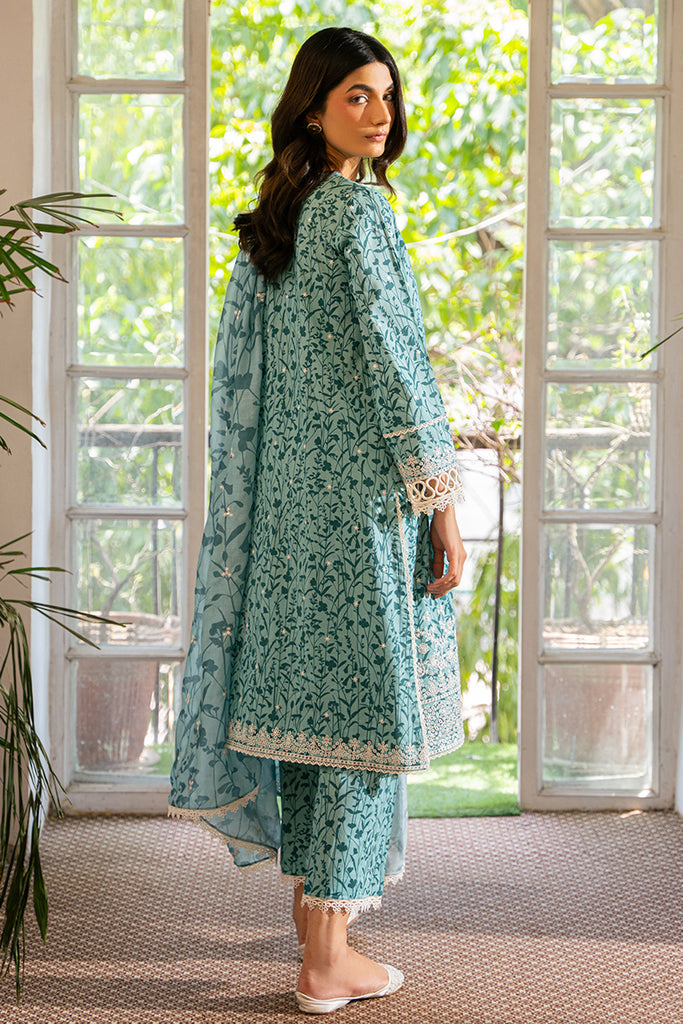 Cross Stitch | Mahiri Embroidered Lawn 24 | MINTY MEADOW