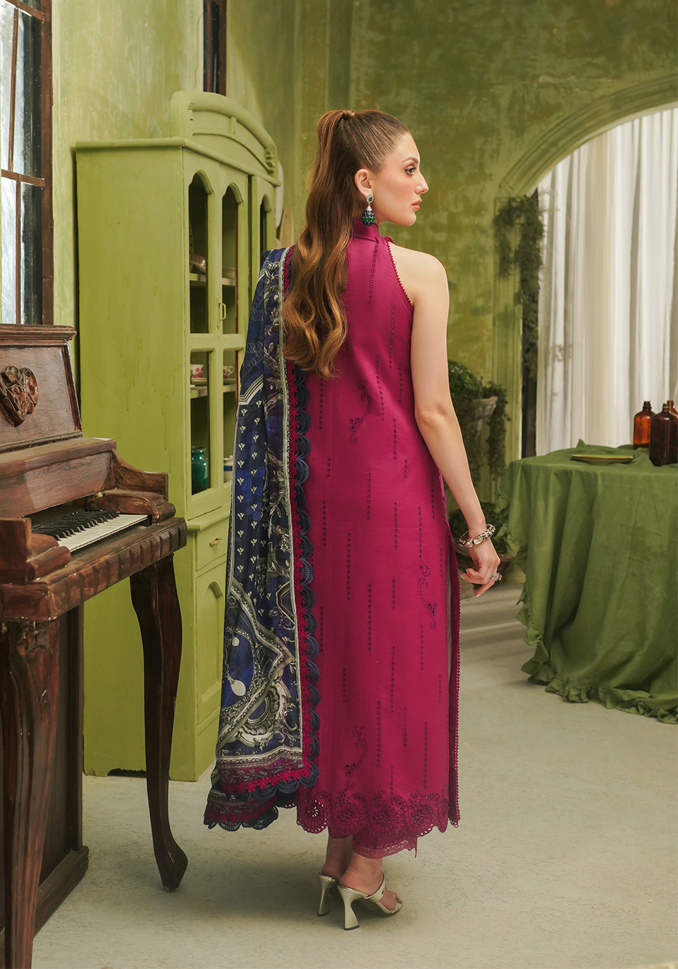 Zarqash | Tresor Luxury Lawn 24 | ZQT 0012 ROSA - Khanumjan  Pakistani Clothes and Designer Dresses in UK, USA 