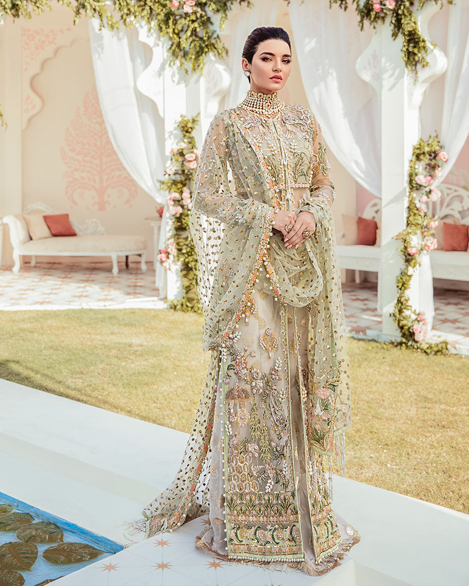 Gulaal | Wedding Formals | Cher Embroidered Net 3-Piece Suit WS-04