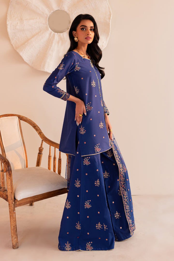 Batik | Zaynur Luxe Pret Edit | Bluish