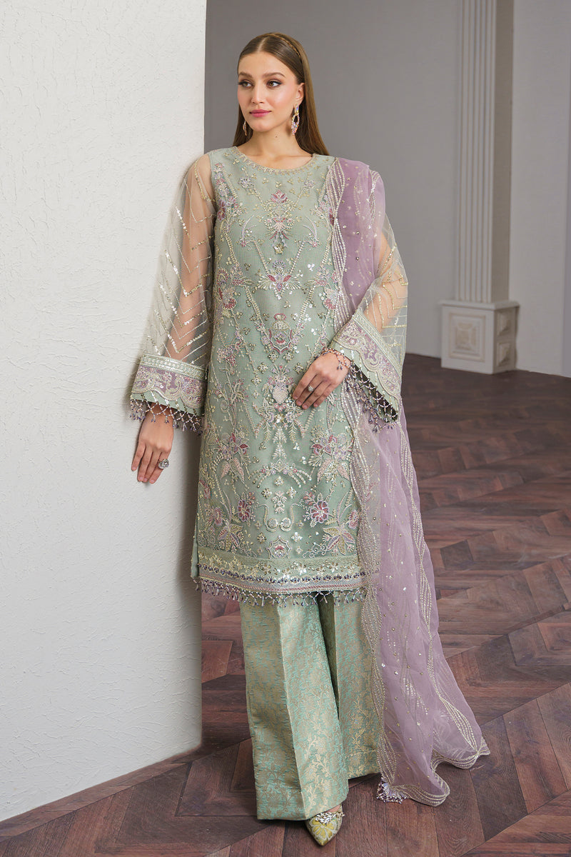 Baroque | Luxury Pret 24 | NET UF-515 - Khanumjan  Pakistani Clothes and Designer Dresses in UK, USA 