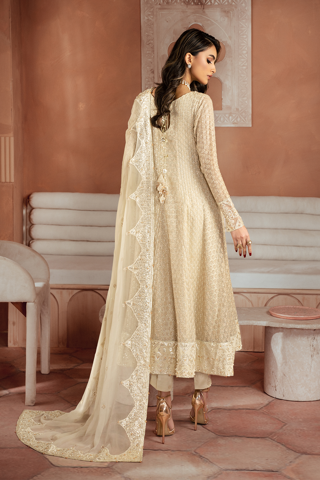 Iznik | Chiffonkari Formals | ICK-06 Embroidered Chiffon