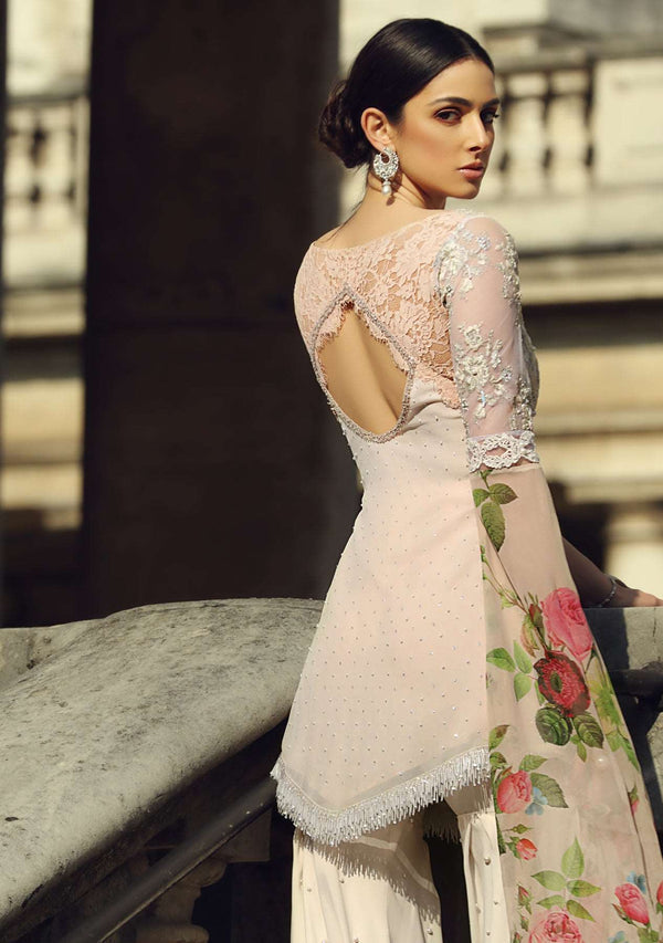 Layla Chatoor | Luxury Pret | Blush Pink Short Tunic
