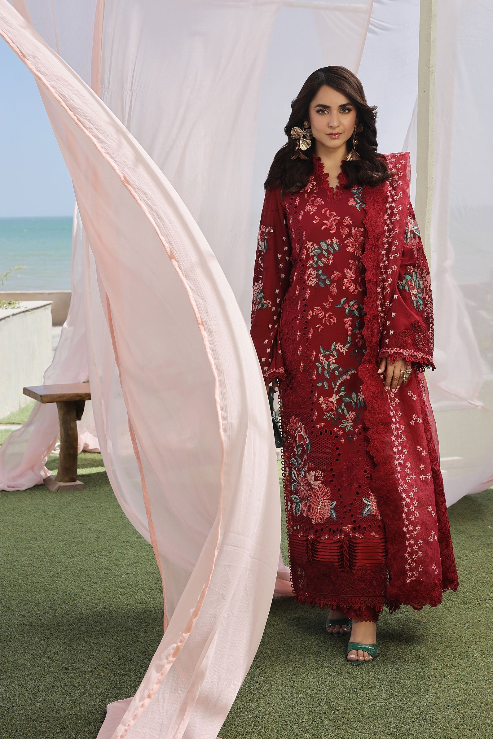 Maryam Hussain | Luxury Lawn 24 | CRIMSON - Khanumjan  Pakistani Clothes and Designer Dresses in UK, USA 