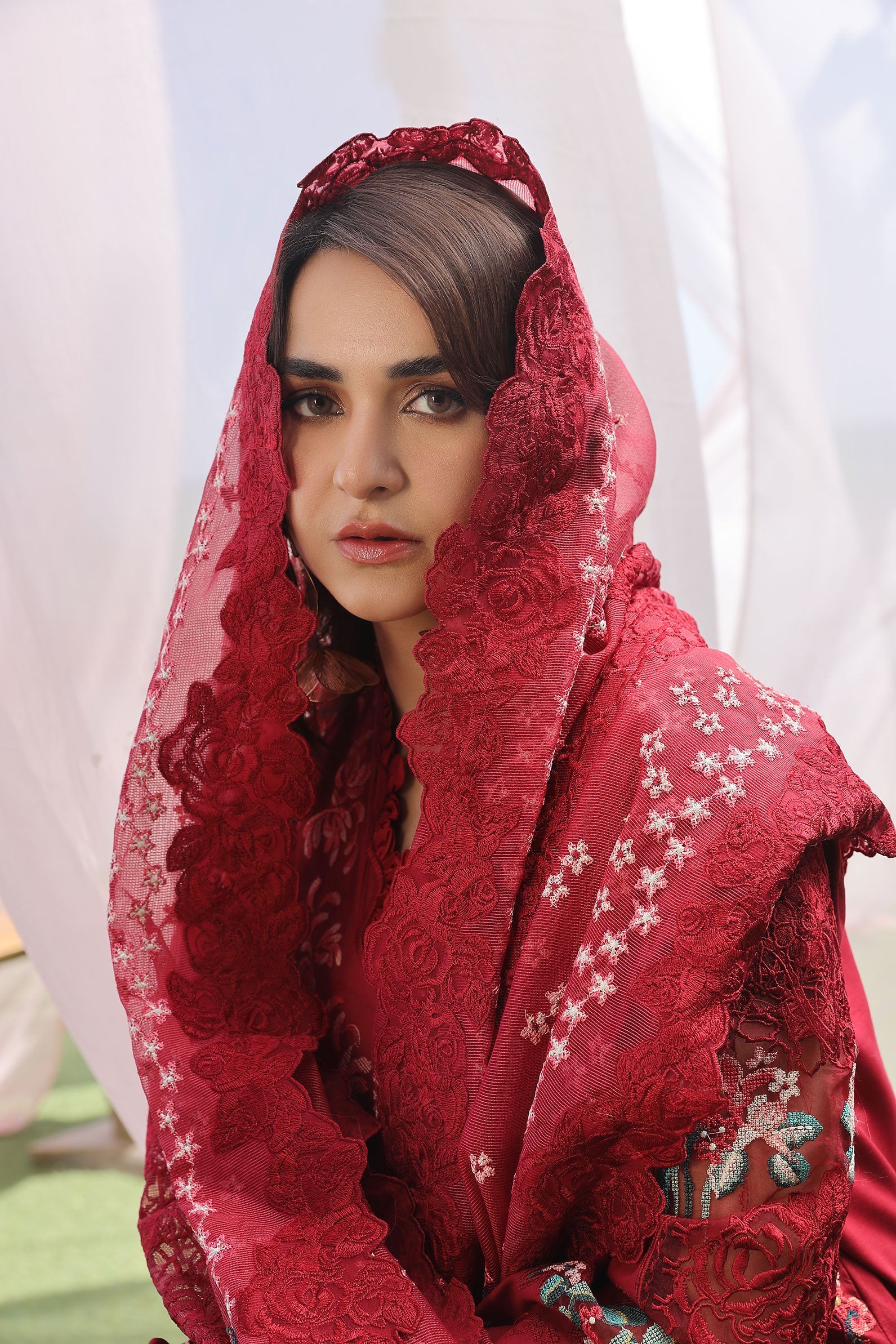 Maryam Hussain | Luxury Lawn 24 | CRIMSON - Khanumjan  Pakistani Clothes and Designer Dresses in UK, USA 