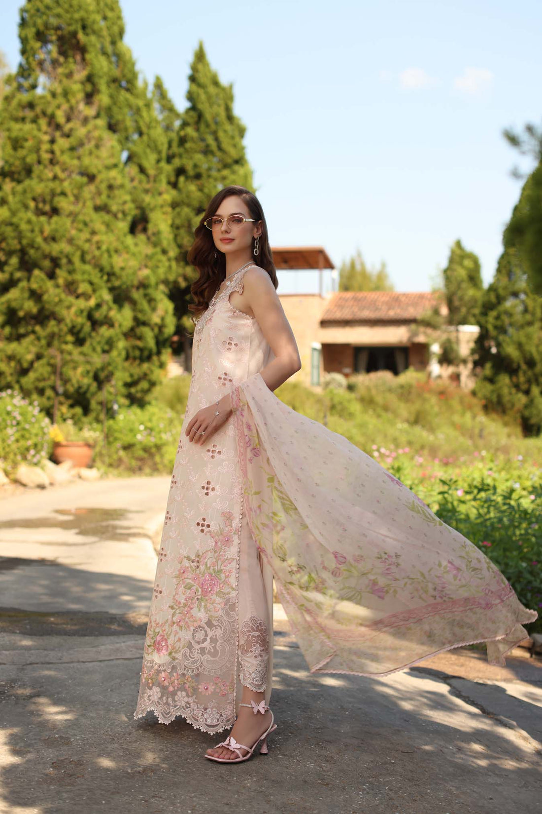 Saadia Asad | Luxury Eid Schiffli Laserkari 26 | D7 - A - Florine