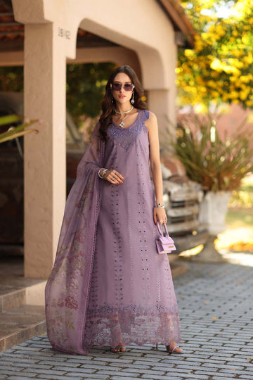 Noor by Saadia Asad | Luxe Chikankari 26 | D4 - A - French Violet