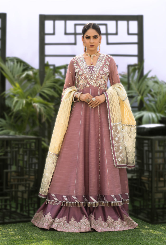 Wahaj M.Khan | Nureh Wedding Formals | Lilac Anarkali