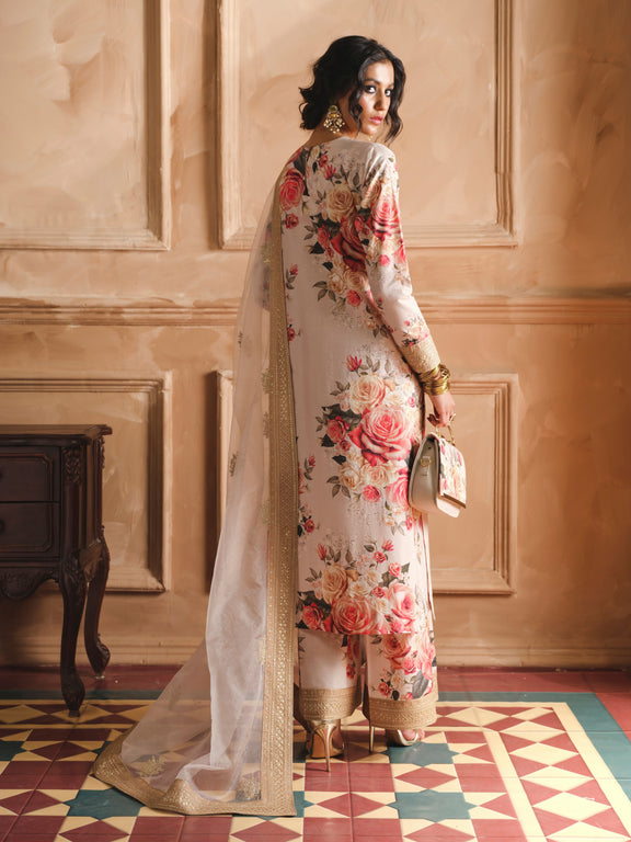 Humjoli | Luxury Collection | Beige Rose - Khanumjan  Pakistani Clothes and Designer Dresses in UK, USA 