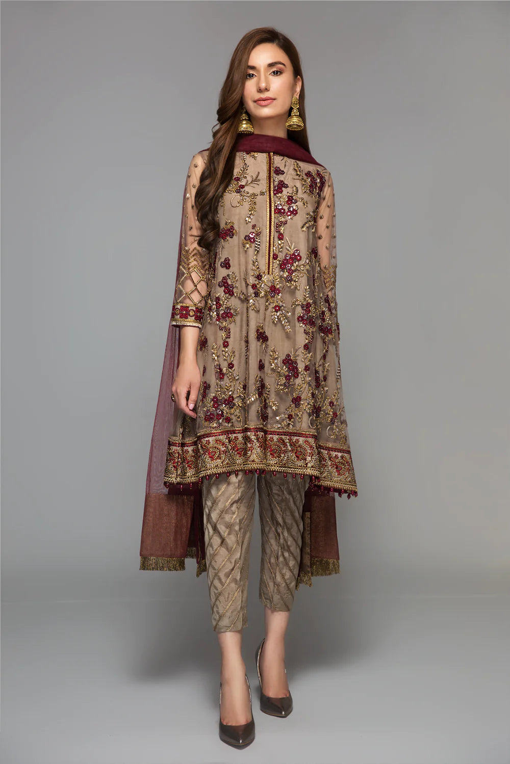 Baroque | Formals Collection | UF-14 - Khanumjan  Pakistani Clothes and Designer Dresses in UK, USA 