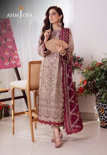 Asim Jofa | Uraan Lawn Chiffon Collection | AJUR-10 - Khanumjan  Pakistani Clothes and Designer Dresses in UK, USA 