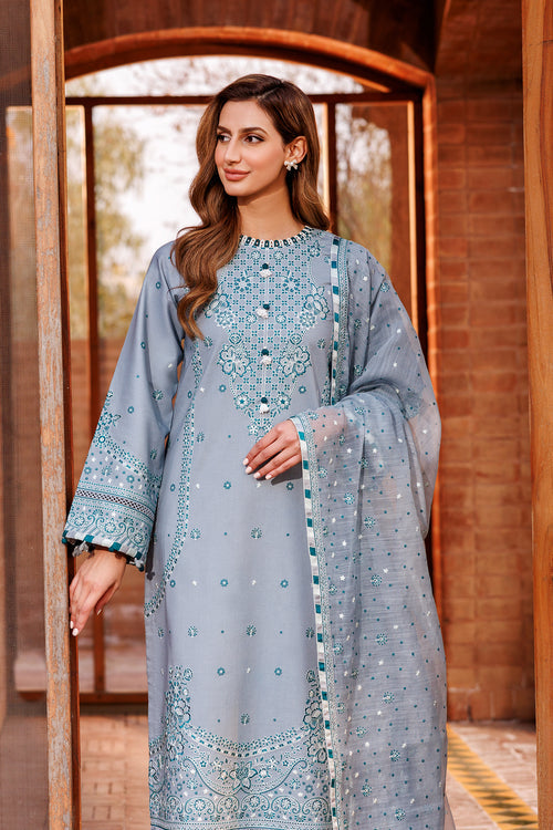 Farasha | Dastoor Embroidered Lawn SS24 | BERYL GREY - Khanumjan  Pakistani Clothes and Designer Dresses in UK, USA 