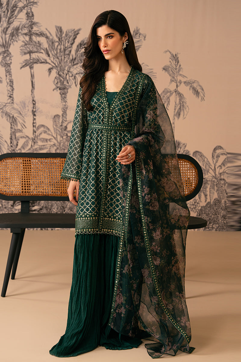Cross Stitch | Luxe Atelier 24 | VIRIDIAN HAVEN - Khanumjan  Pakistani Clothes and Designer Dresses in UK, USA 