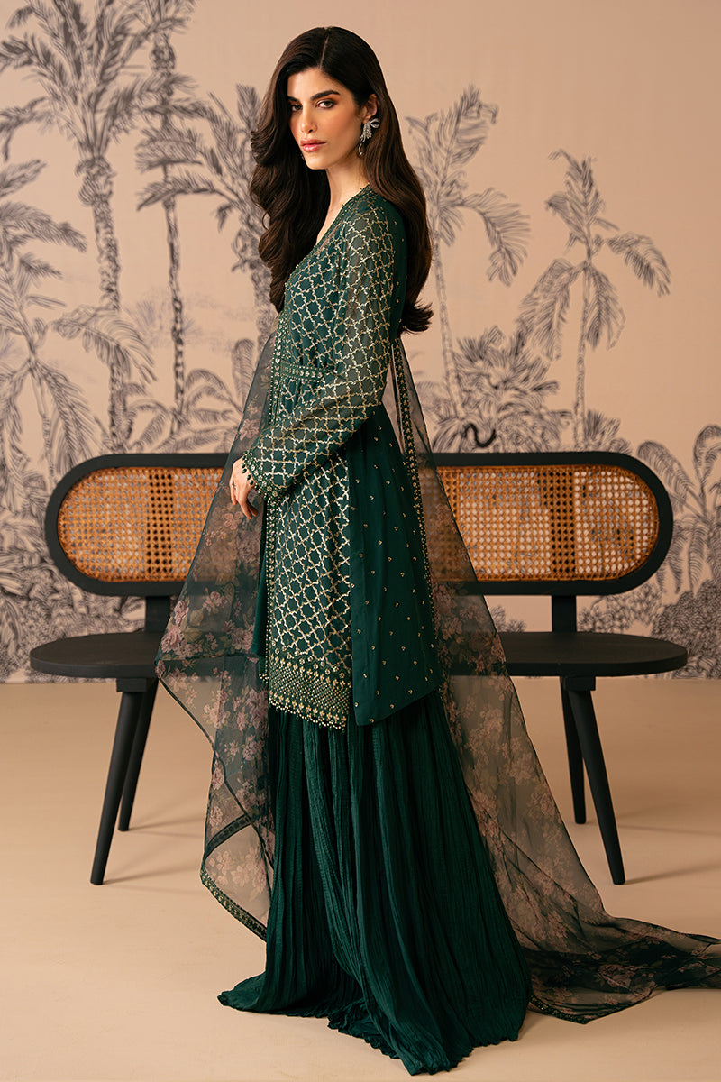 Cross Stitch | Luxe Atelier 24 | VIRIDIAN HAVEN - Khanumjan  Pakistani Clothes and Designer Dresses in UK, USA 