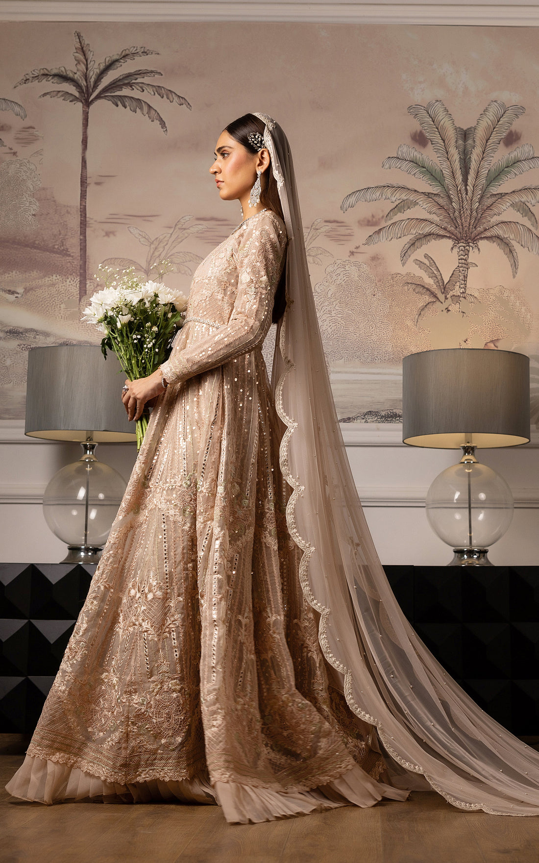 Threads and Motifs | Formal Dresses 25 | Embroidered Net Maxi
