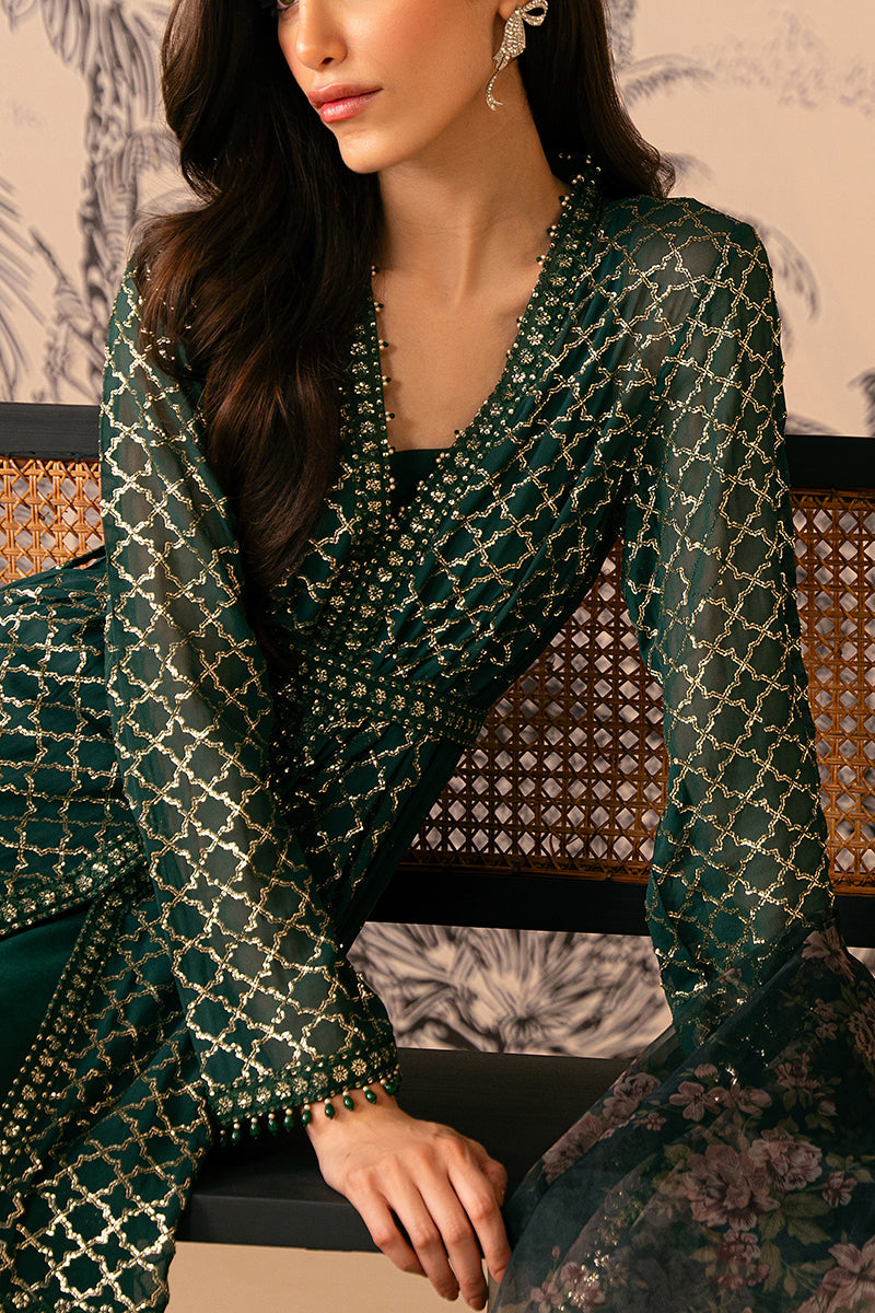 Cross Stitch | Luxe Atelier 24 | VIRIDIAN HAVEN - Khanumjan  Pakistani Clothes and Designer Dresses in UK, USA 