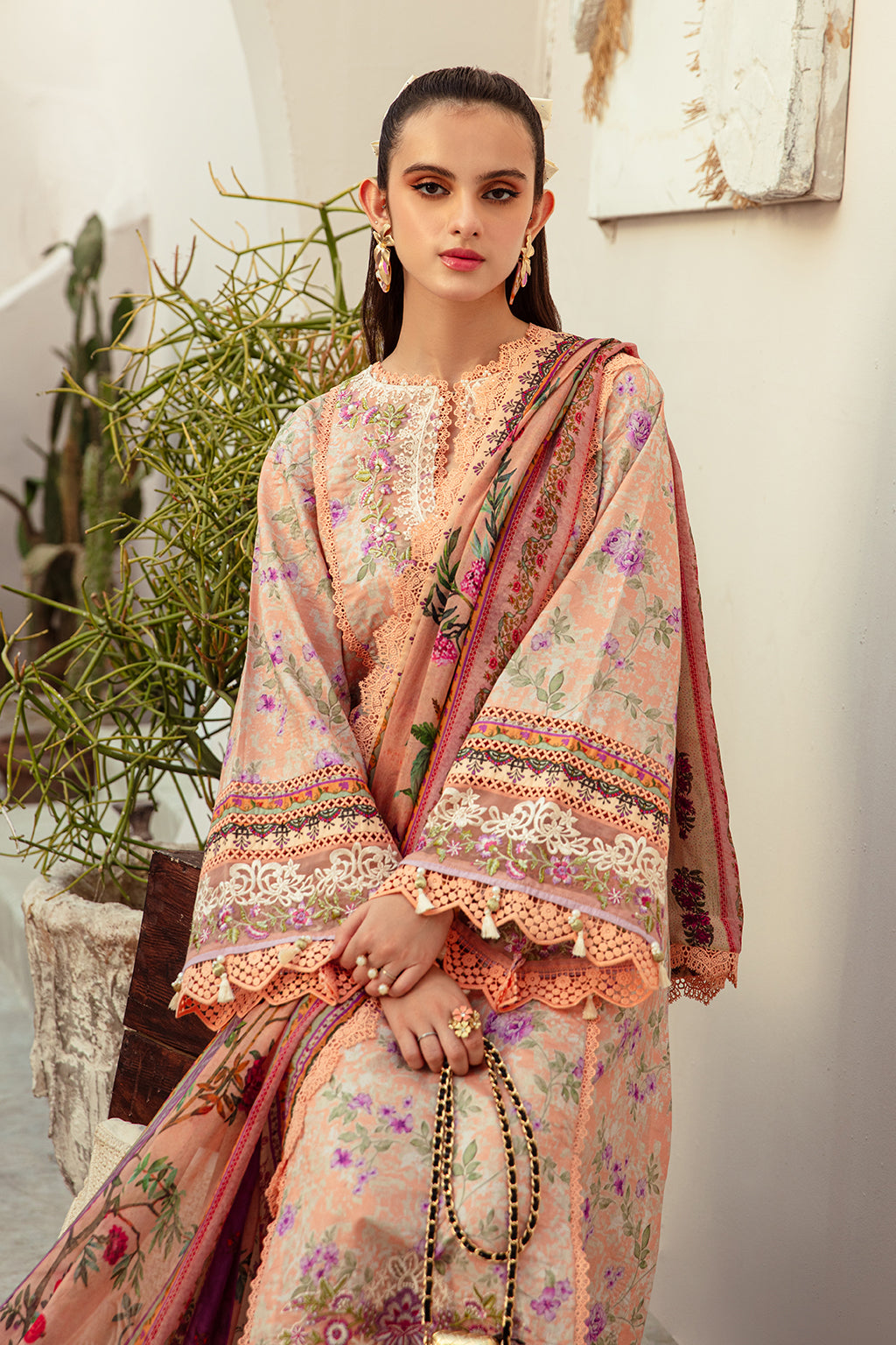 AJR Couture | Alif Affordable Lawn 24 | CORAL BLUSH - Khanumjan  Pakistani Clothes and Designer Dresses in UK, USA 