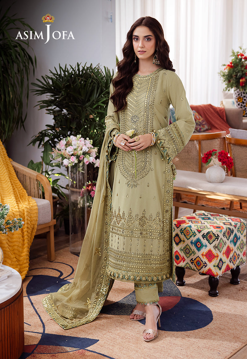 Asim Jofa | Uraan Lawn Chiffon Collection | AJUR-11 - Khanumjan  Pakistani Clothes and Designer Dresses in UK, USA 