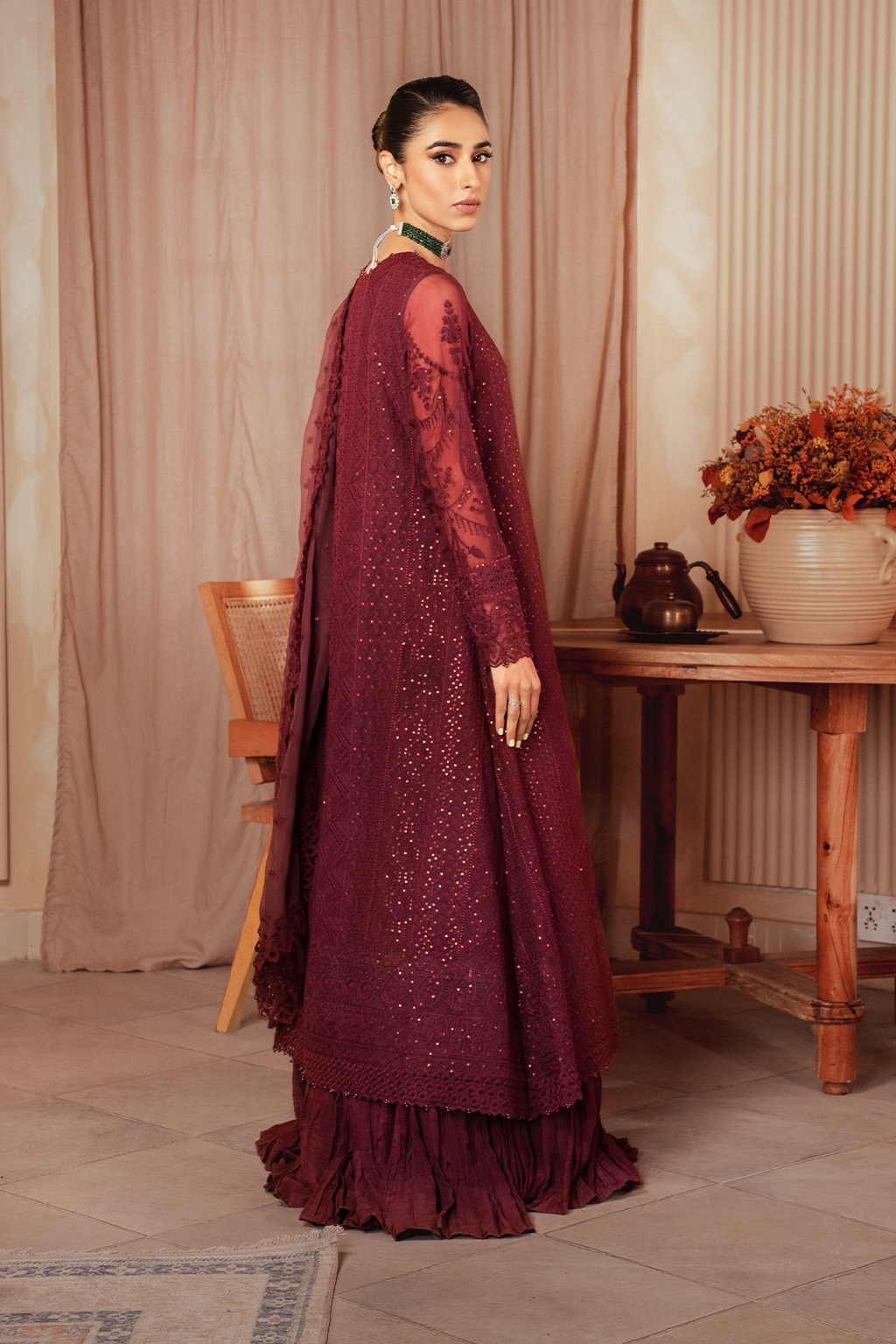 Iznik | Chiffonkari Formals | ICK-01 Embroidered Chiffon