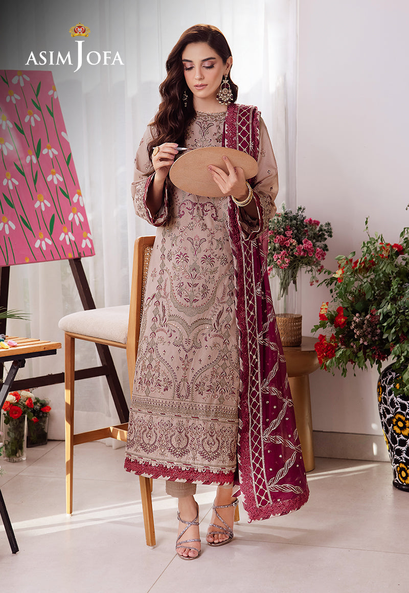 Asim Jofa | Uraan Lawn Chiffon Collection | AJUR-10 - Khanumjan  Pakistani Clothes and Designer Dresses in UK, USA 