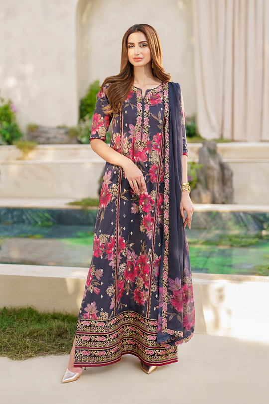 Iznik | Exclusive Lawn | SFL-12 EMBROIDERED LAWN - Khanumjan  Pakistani Clothes and Designer Dresses in UK, USA 