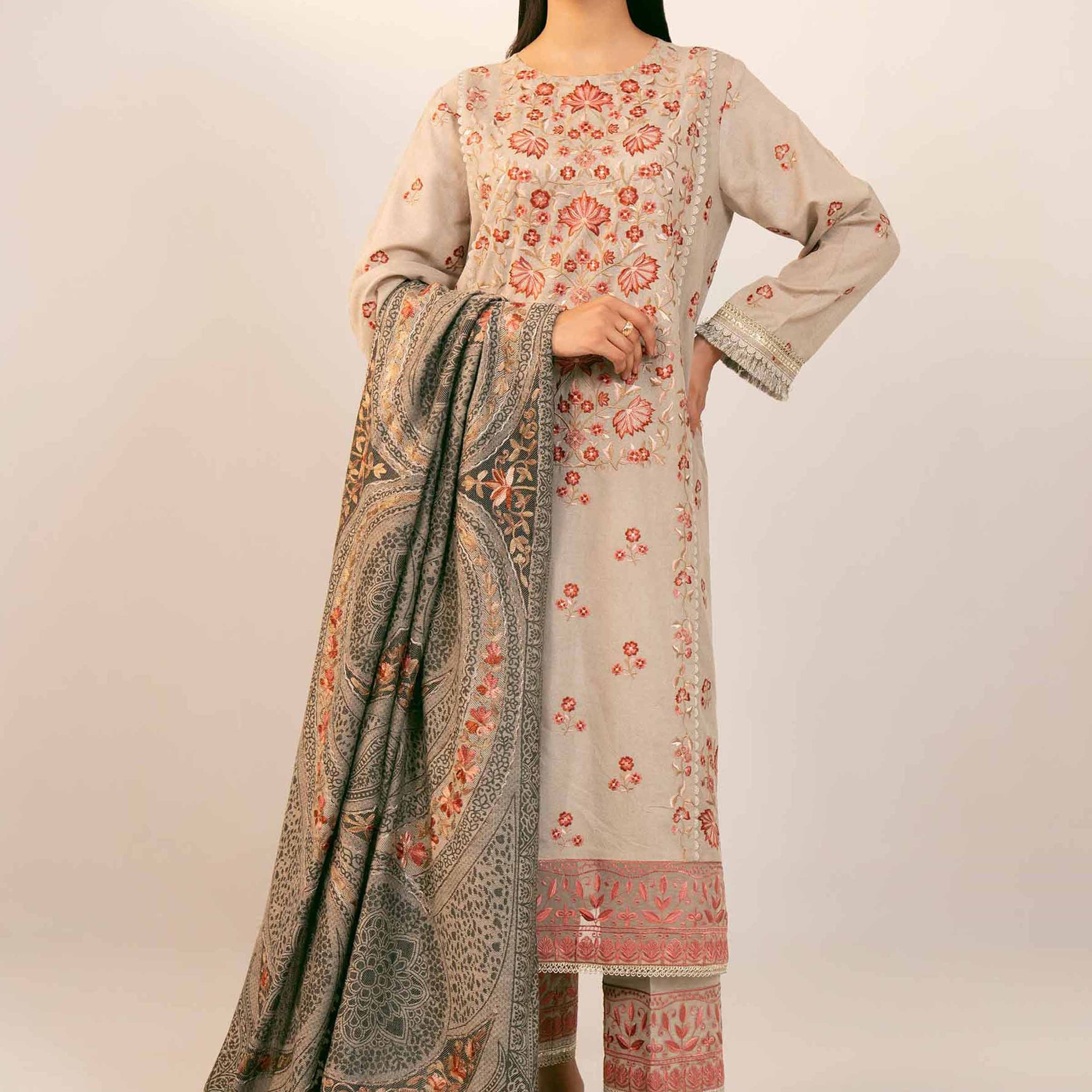 Nishat Linen | Naqsh Winter 2024 | Suit - 42404381