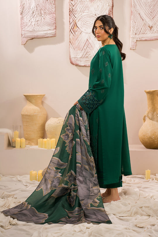 Iznik | Lawnkari 24 | UE-159 PLUSH GREEN - Khanumjan  Pakistani Clothes and Designer Dresses in UK, USA 