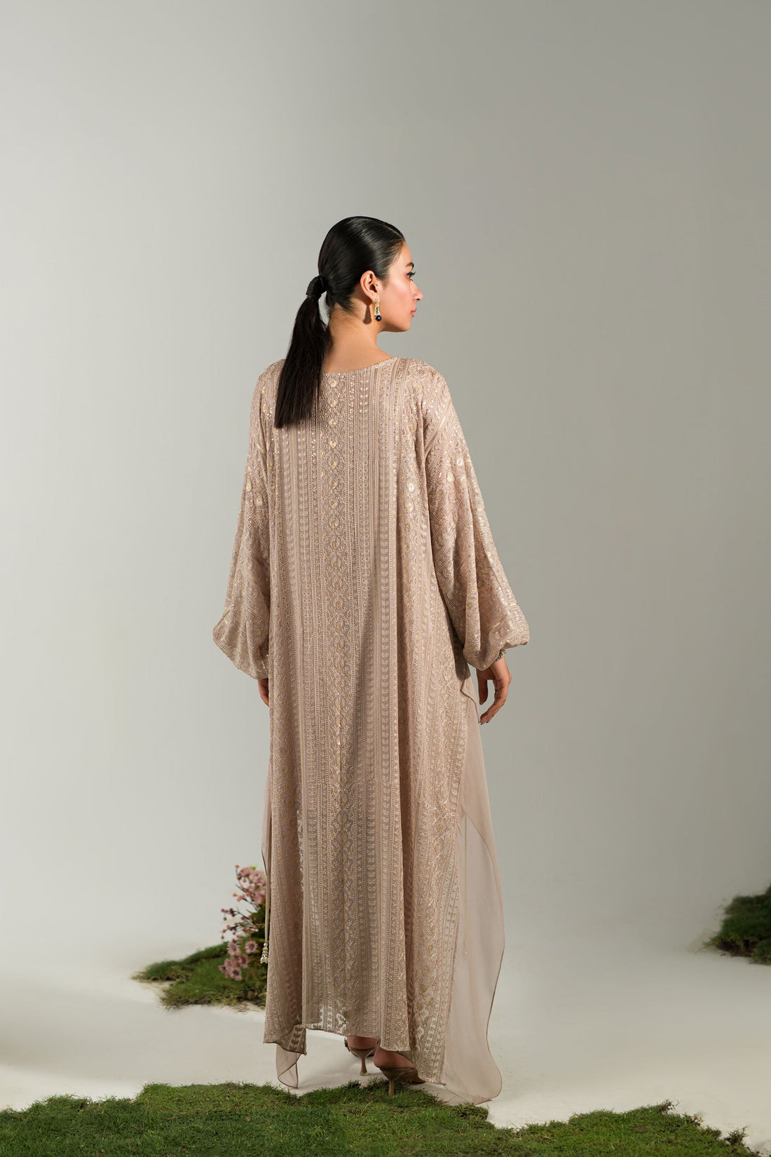 Ammara Khan | Lily Luxury Formals 24 | NUDE ROSE KAFTAN (D-06)