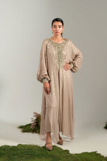 Ammara Khan | Lily Luxury Formals 24 | NUDE ROSE KAFTAN (D-06)