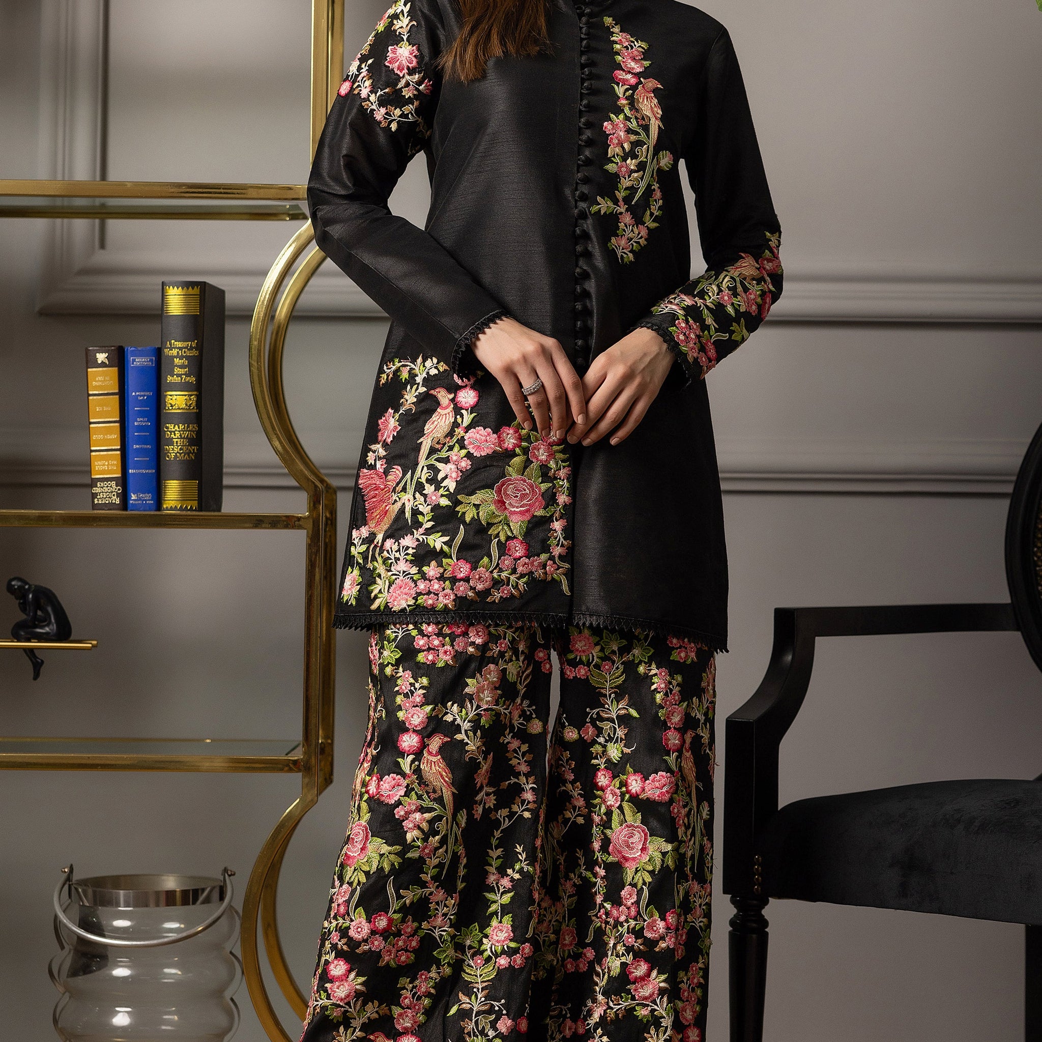 Threads and Motifs | Formal Dresses 25 | Embroidered Jacket With Trouser