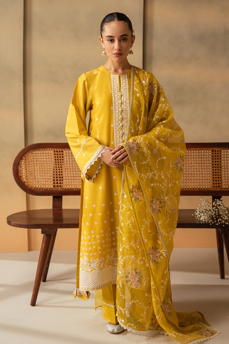 Cross Stitch | Mahiri Embroidered Lawn 24 | CEYLON YELLOW - Khanumjan  Pakistani Clothes and Designer Dresses in UK, USA 