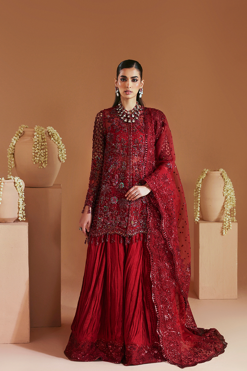 Emaan Adeel | Celestique Formals 25 | SCARLET