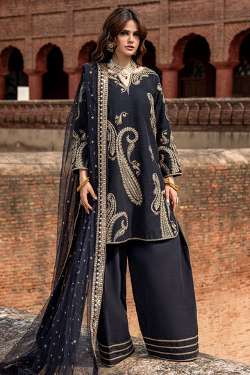 Charizma | Festive Pret | 3-PC Embroidered Raw Silk CMA-6-411