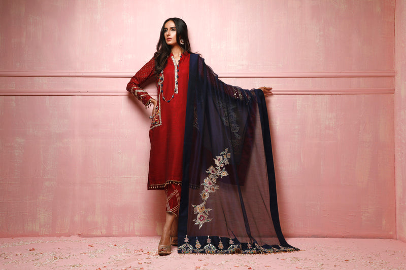 Wahajmkhan | Festive Fiesta Formals | RED ROUGE - Khanumjan  Pakistani Clothes and Designer Dresses in UK, USA 