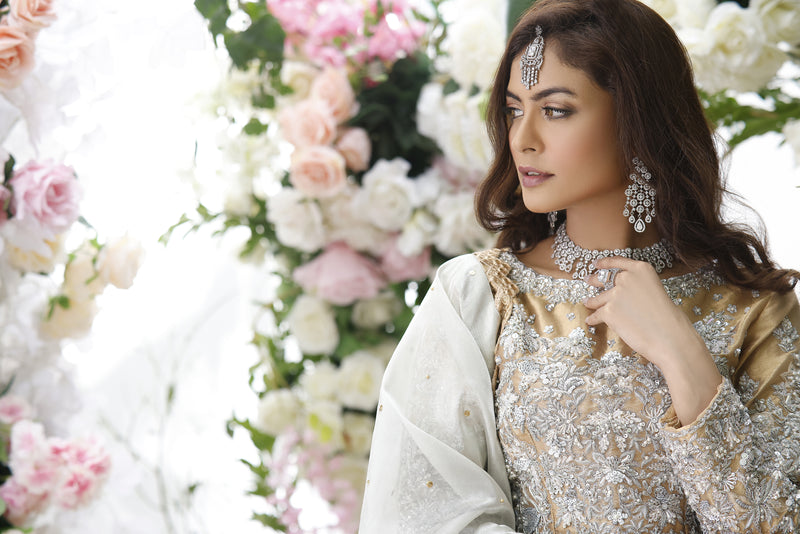 Wahajmkhan | Eden wedding Formals | ANTIQUE GOLD LENGA & CHOLI - Khanumjan  Pakistani Clothes and Designer Dresses in UK, USA 