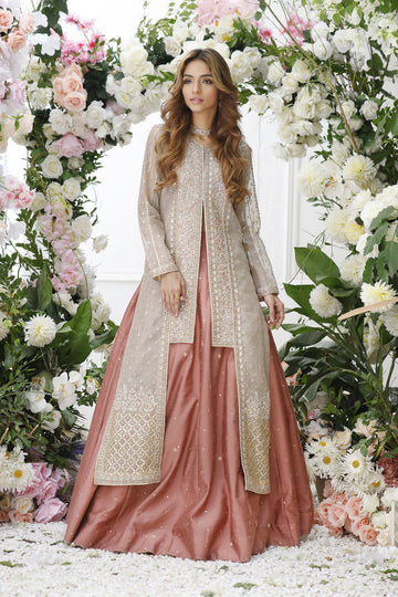 Wahajmkhan | Eden wedding Formals | METAL JACKET WITH LENGA - Khanumjan  Pakistani Clothes and Designer Dresses in UK, USA 