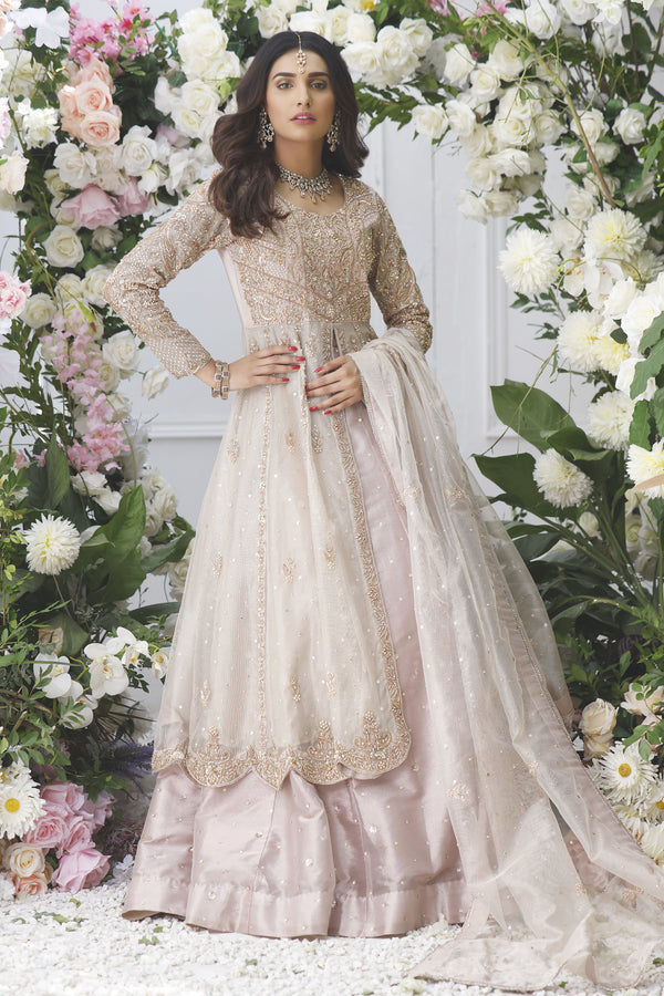 Wahajmkhan | Eden wedding Formals | ROSE GOLD ANARKALI & LENGA - Khanumjan  Pakistani Clothes and Designer Dresses in UK, USA 