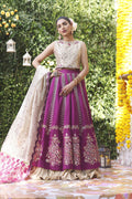 Wahajmbegum | Mehrunnisa Wedding Formals | PURPLE GOLD LEHNGA - Khanumjan  Pakistani Clothes and Designer Dresses in UK, USA 