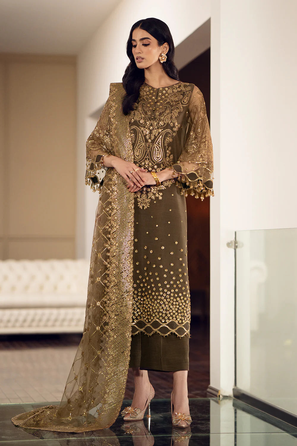 Baroque | Formals Collection | UF-508 - Khanumjan  Pakistani Clothes and Designer Dresses in UK, USA 