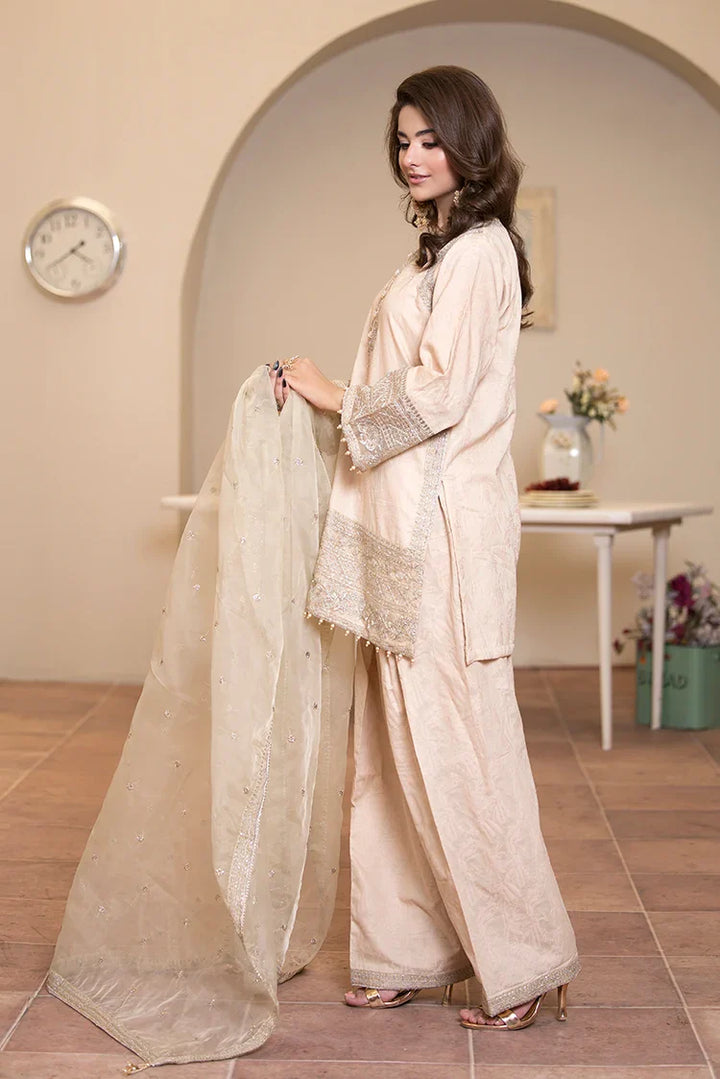 Ellena | Pret Dresses | 3-PC Stitched Embroidered Suit 972SKM